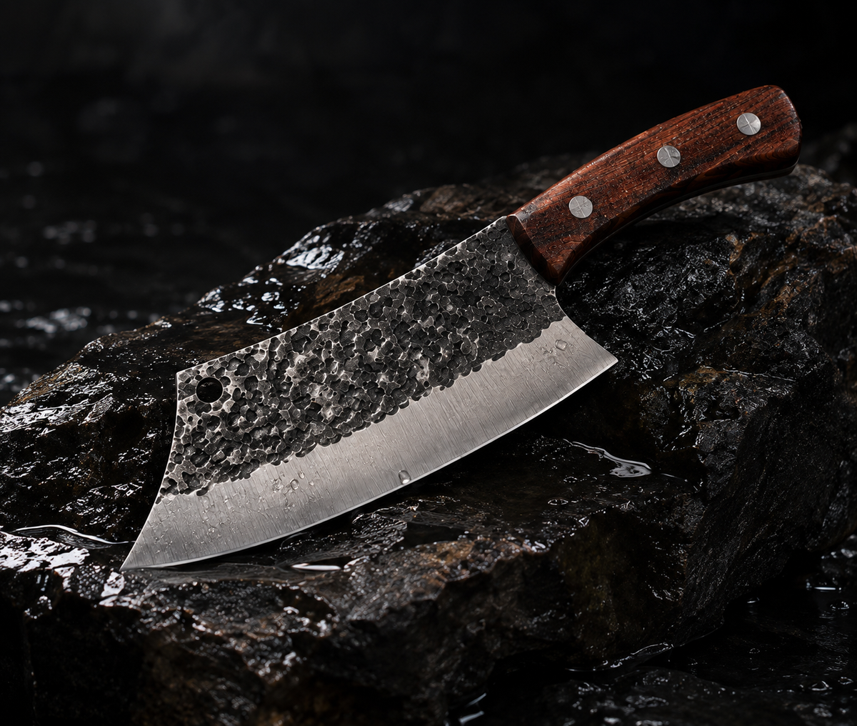 Stainless Steel Forged Hammer Tactical Kitchen Knife